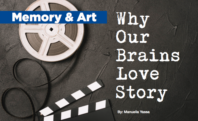 Why Our Brains Love Story Advertising Graphic