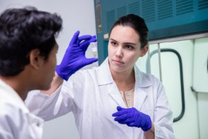 Neurobiology students conducting research in neuroscience research