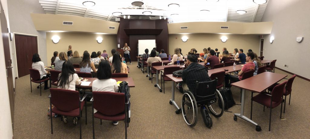 Neuroscience lecture at the Herklotz Conference Center at UC Irvine