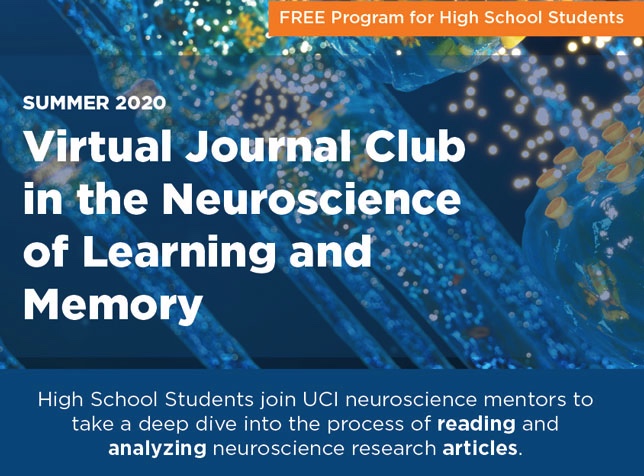 UCI Giving Day 2020: Virtual Journal Club in the neuroscience of learning and memory