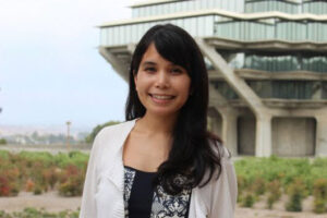 Virtual Colloquium with Lara Rangel Ph.D. - March 1 @ 11AM - Lara Rangel pictured outside at UC San Diego