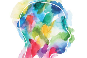 Stemming the Rising Mental Health Crisis - image of watercolor human profile