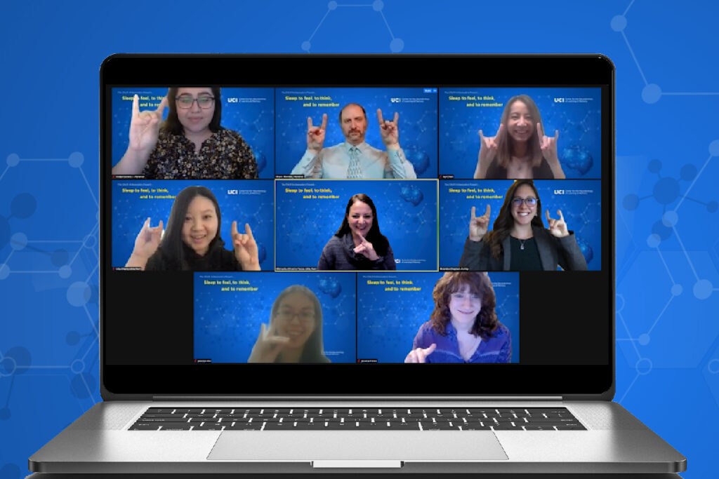 3rd Annual Irvine Brain Bee goes VIRTUAL! - Image of Zoom call featuring Brain Bee Judges and Participants