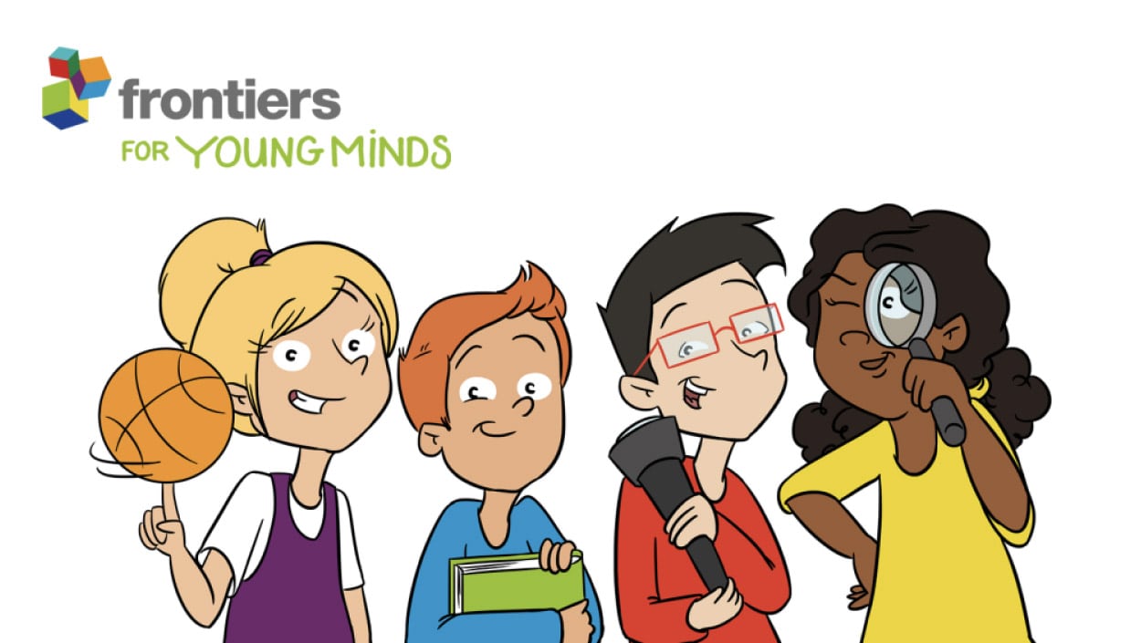 Frontiers for young minds animated illustration of child scientists