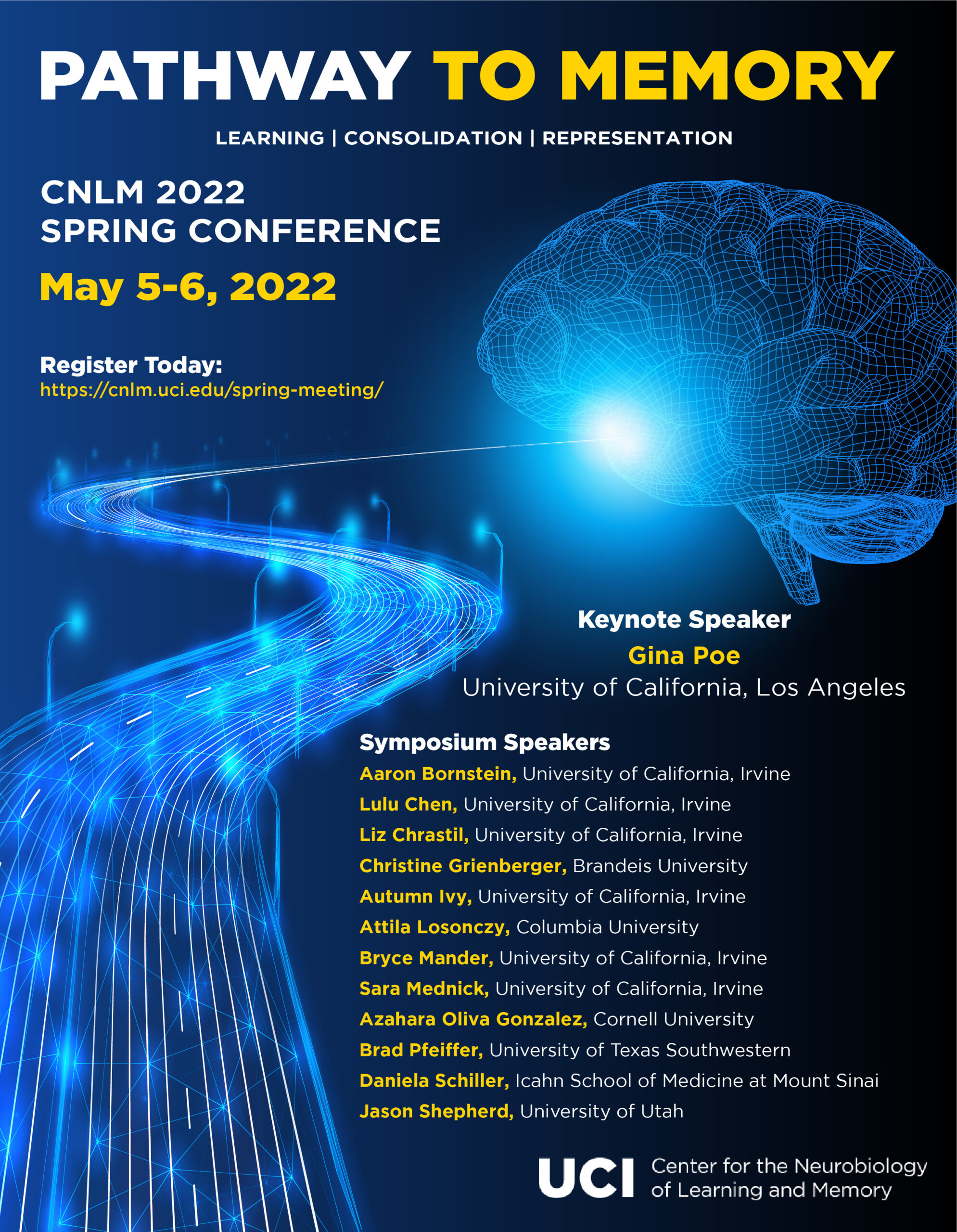 CNLM 2022 Spring Conference: Pathway to Memory; Current research in neuroscience; neuroscience expert