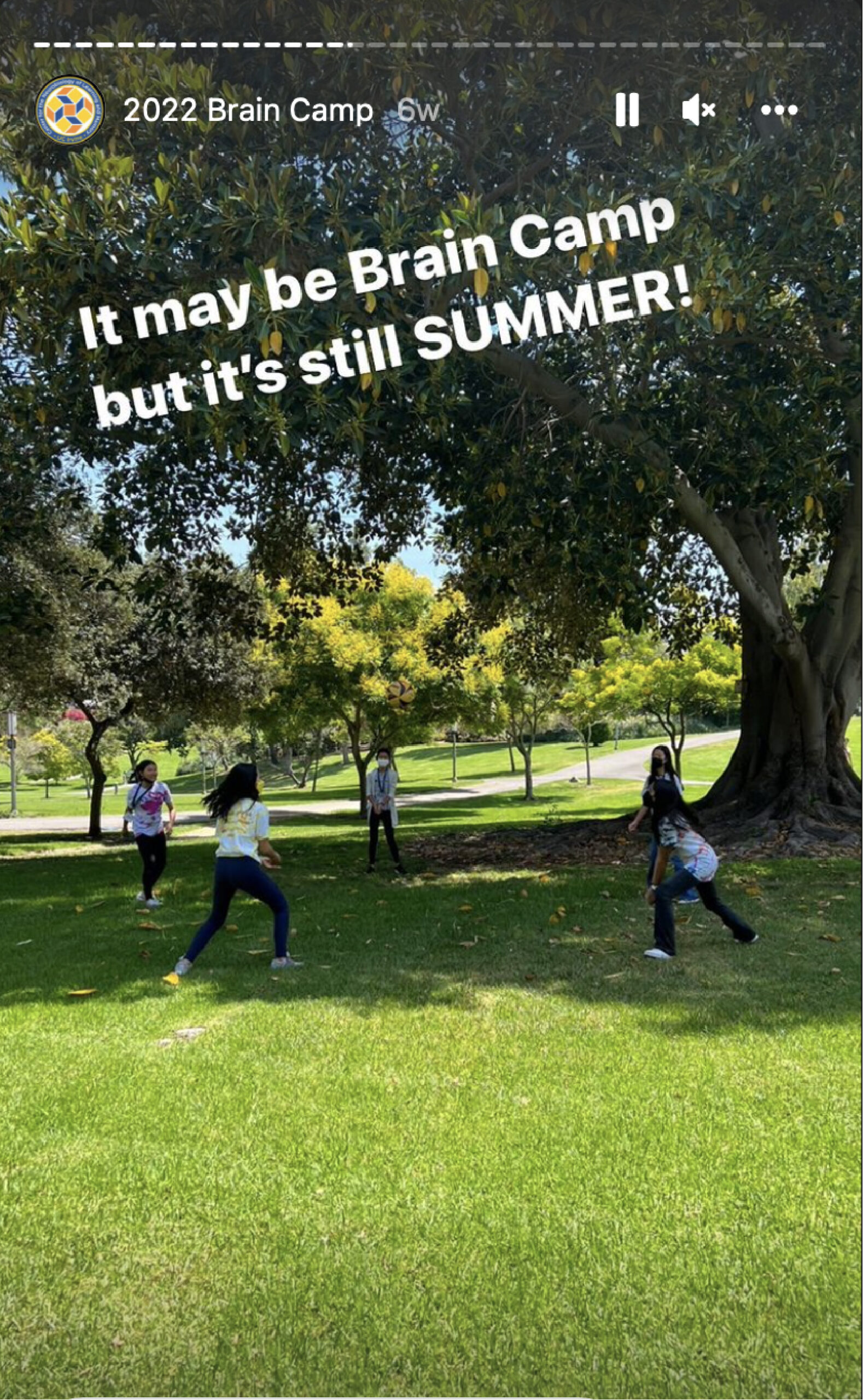 UCI Brain Camp students enjoy summer at Aldrich Park