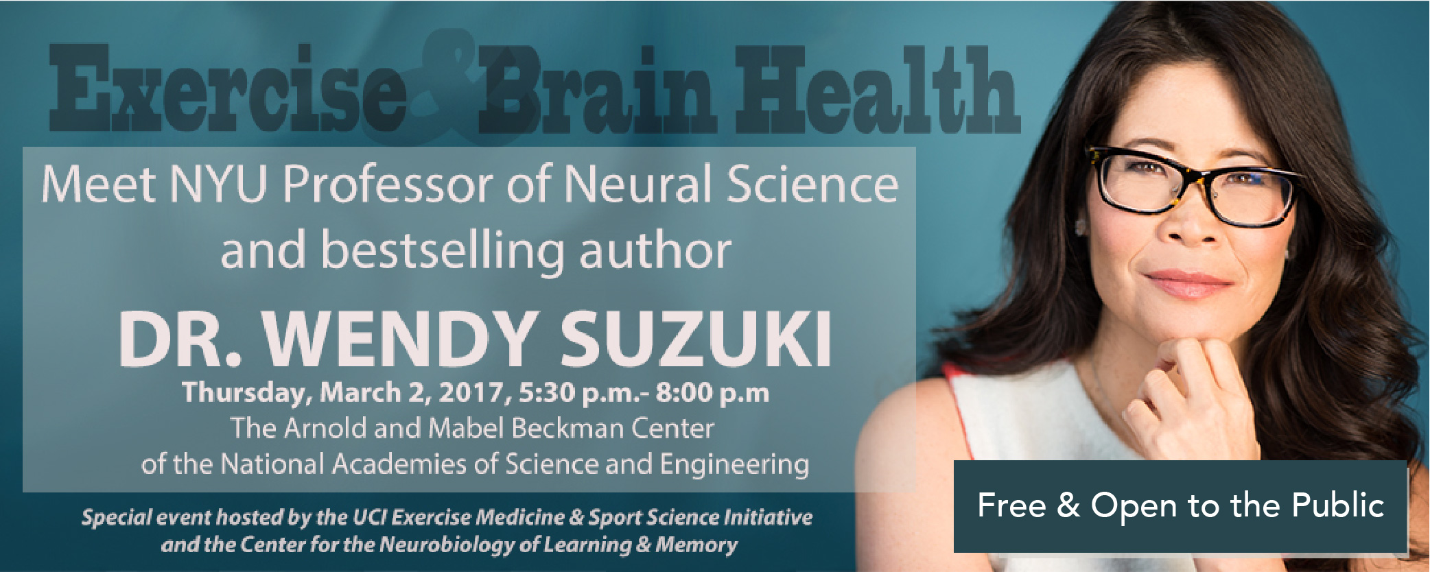 Wendy Suzuki Exercise & Brain Health Lecture