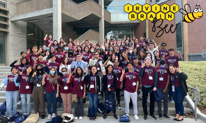 Irvine Brain Bee participants group picture.