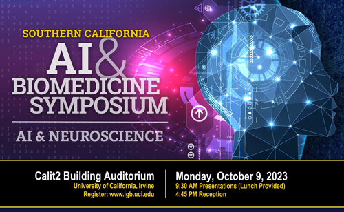 AI and Biomedicine symposium Agenda -- Monday, October 9, 2023
