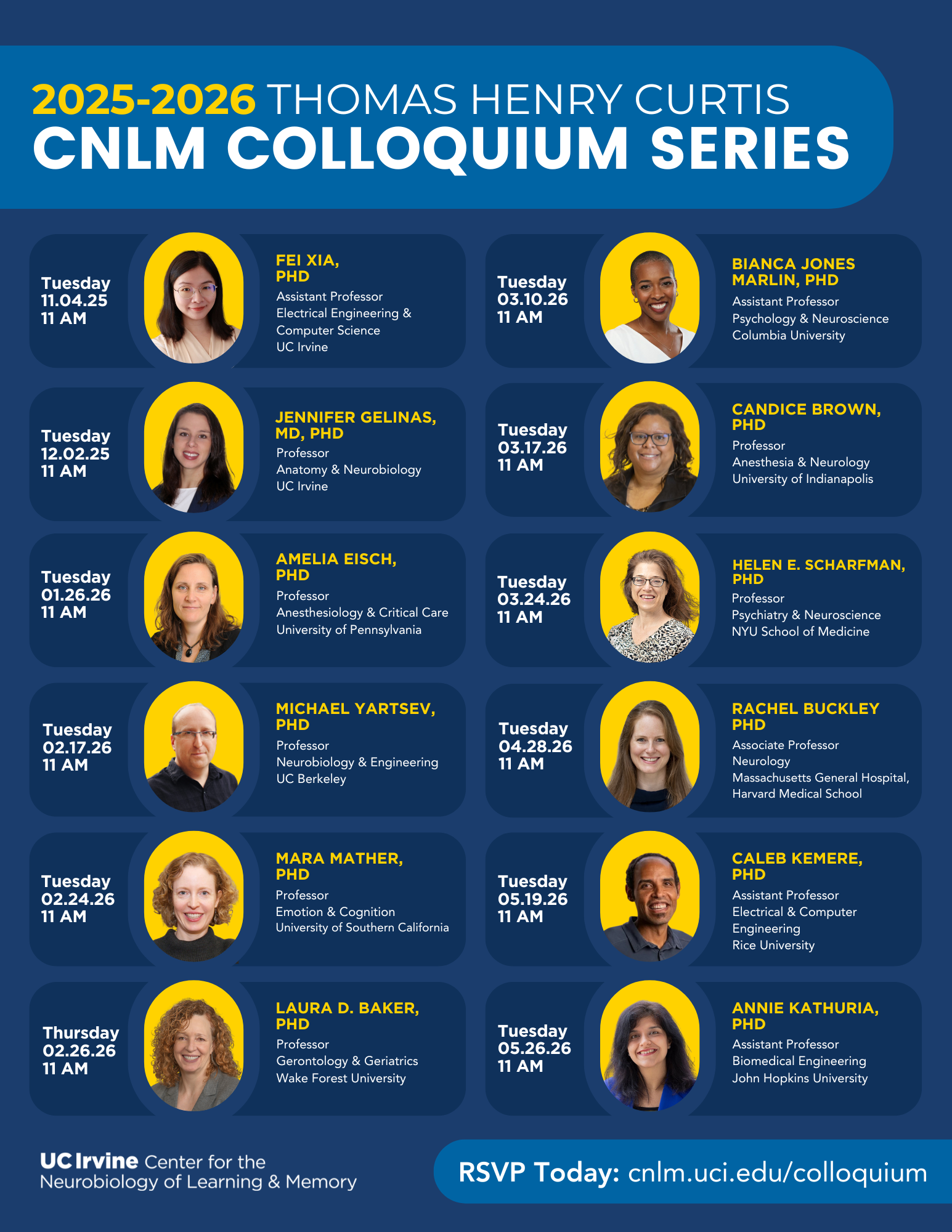 2025-2026 Colloquium Series Flyer