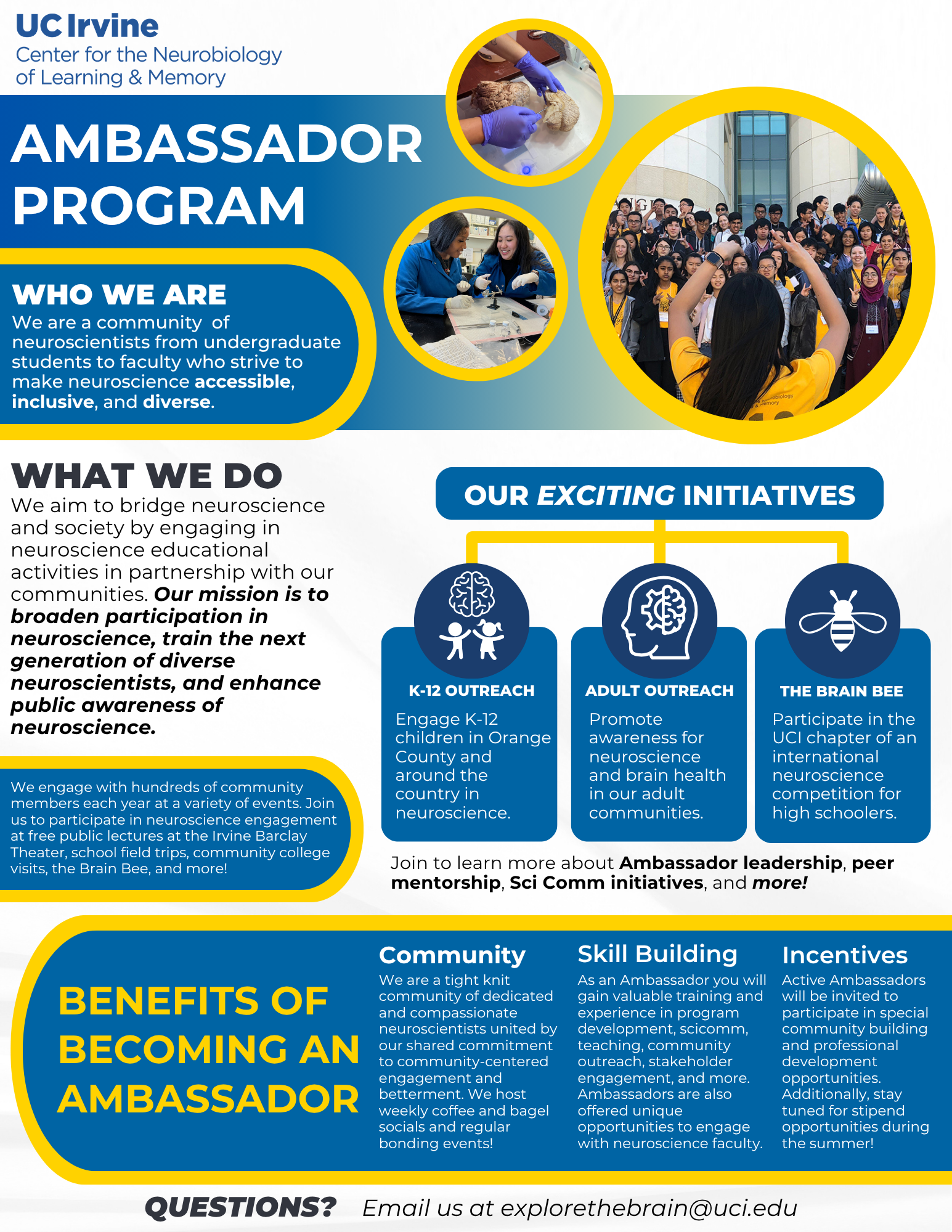 Infographic about the Ambassador Program